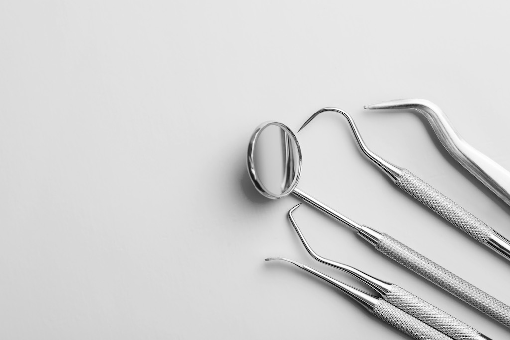 Dental instruments. Dentists tools.